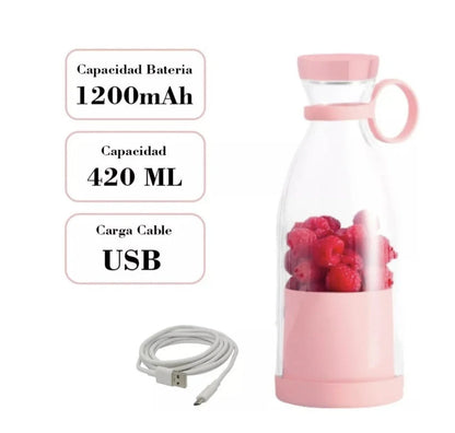 Licuadora Portátil Recargable USB – Batidos al Instante